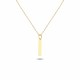 Glorria 14k Solid Gold Letter I Necklace