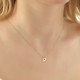 Glorria 14k Solid Gold Letter P Necklace