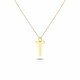 Glorria 14k Solid Gold Letter T Necklace