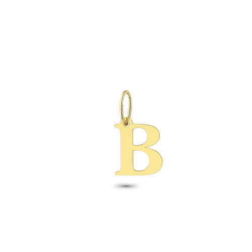 Glorria 14k Solid Gold Letter B Pendant Glorria 14k Solid Gold Letter B Pendant