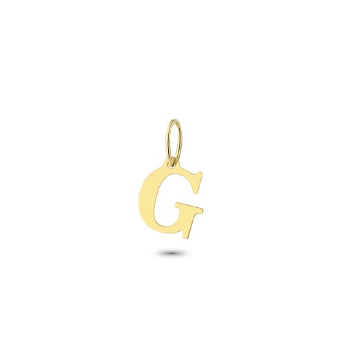Glorria 14k Solid Gold Letter G Pendant Glorria 14k Solid Gold Letter G Pendant