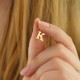 Glorria 14k Solid Gold Letter K Pendant