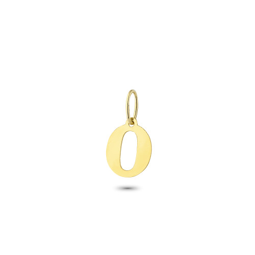 Glorria 14k Solid Gold Letter O Pendant Glorria 14k Solid Gold Letter O Pendant