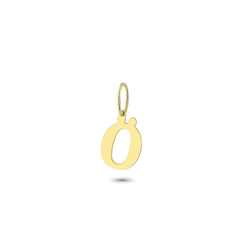Glorria 14k Solid Gold Letter Ö Pendant Glorria 14k Solid Gold Letter Ö Pendant