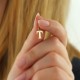 Glorria 14k Solid Gold Letter T Pendant