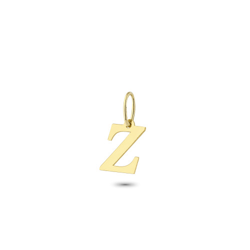 Glorria 14k Solid Gold Letter Z Pendant Glorria 14k Solid Gold Letter Z Pendant