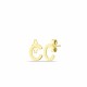 Glorria 14k Solid Gold C Letter Earring