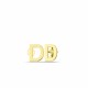 Glorria 14k Solid Gold D Letter Earring