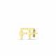 Glorria 14k Solid Gold F Letter Earring