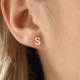 Glorria 14k Solid Gold S Letter Earring