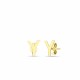 Glorria 14k Solid Gold Y Letter Earring