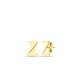 Glorria 14k Solid Gold Z Letter Earring