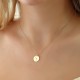 Glorria 14k Solid Gold Taurus Zodiac Necklace