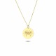 Glorria 14k Solid Gold Cancer Zodiac Necklace