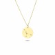 Glorria 14k Solid Gold Cancer Zodiac Necklace