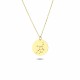 Glorria 14k Solid Gold Virgo Zodiac Necklace