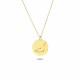 Glorria 14k Solid Gold Capricorn Zodiac Necklace