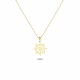 Glorria 14k Solid Gold Rudder Necklace