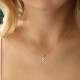 Glorria 14k Solid Gold Rudder Necklace