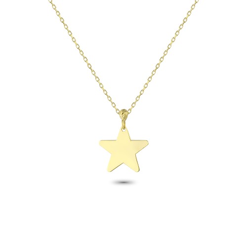 Glorria 14k Solid Gold Star Necklace Glorria 14k Solid Gold Star Necklace