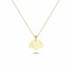Glorria 14k Solid Gold Heart Infinity Necklace