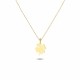 Glorria 14k Solid Gold Clover Necklace