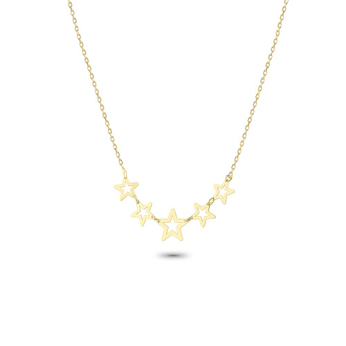 Glorria 14k Solid Gold Star Necklace Glorria 14k Solid Gold Star Necklace