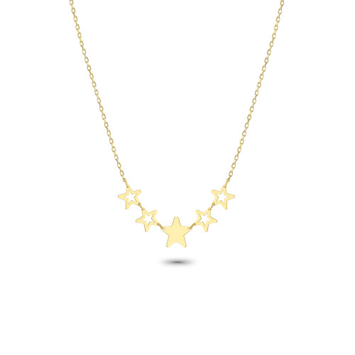 Glorria 14k Solid Gold Star Necklace Glorria 14k Solid Gold Star Necklace