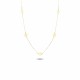 Glorria 14k Solid Gold Flower Necklace