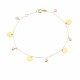 Glorria 14k Solid Gold Circle Bracelet