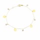 Glorria 14k Solid Gold Flower Bracelet