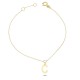 Glorria 14k Solid Gold Letter C Bracelet