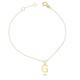 Glorria 14k Solid Gold Letter G Bracelet