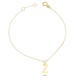 Glorria 14k Solid Gold Letter Z Bracelet