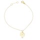 Glorria 14k Solid Gold Daisy Bracelet