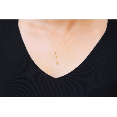 Glorria 14k Solid Gold Mihrimah Necklace Glorria 14k Solid Gold Mihrimah Necklace