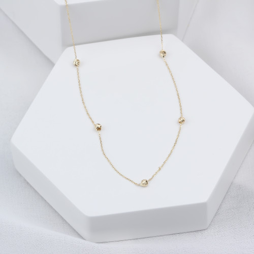 Glorria 14k Solid Gold Dorica Necklace Glorria 14k Solid Gold Dorica Necklace