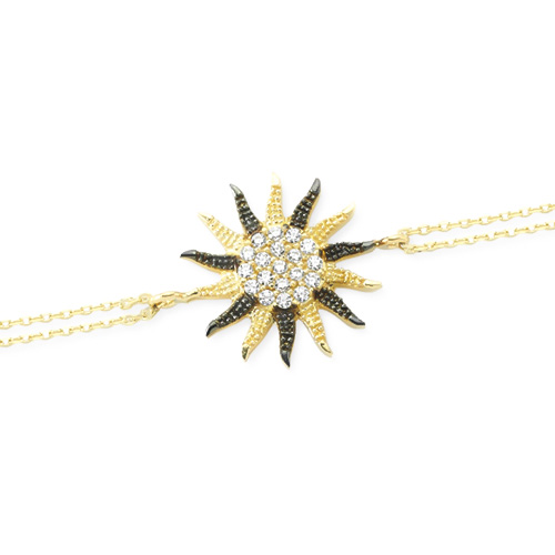 Glorria 14k Solid Gold Sun Bracelet Glorria 14k Solid Gold Sun Bracelet
