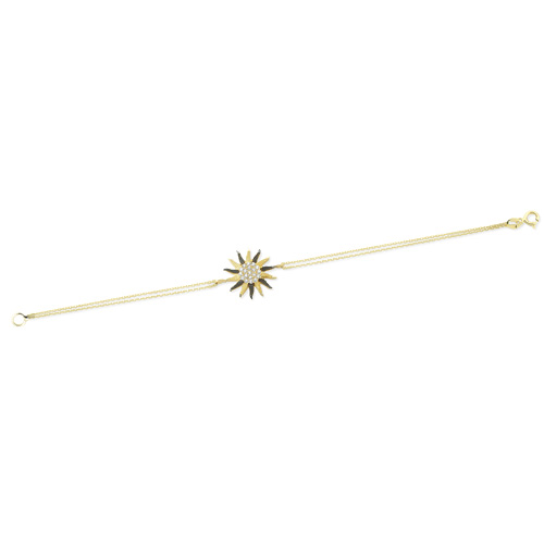 Glorria 14k Solid Gold Sun Bracelet Glorria 14k Solid Gold Sun Bracelet