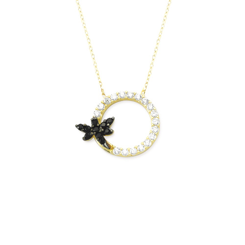 Glorria 14k Solid Gold Dragonfly Necklace Glorria 14k Solid Gold Dragonfly Necklace