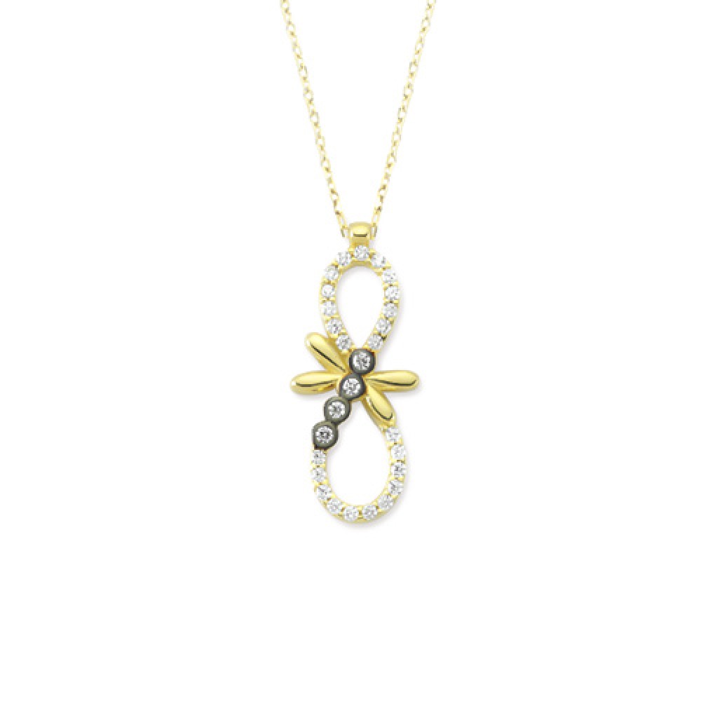 Glorria 14k Solid Gold Infinity Necklace Glorria 14k Solid Gold Infinity Necklace