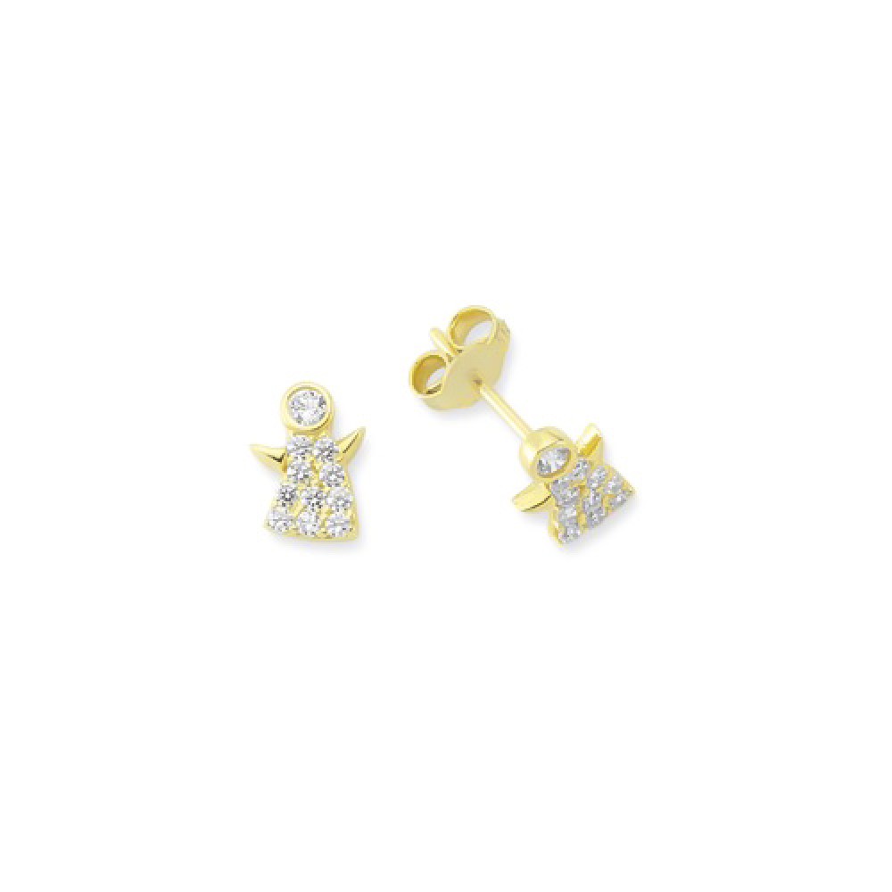 Glorria 14k Solid Gold Angel Earring