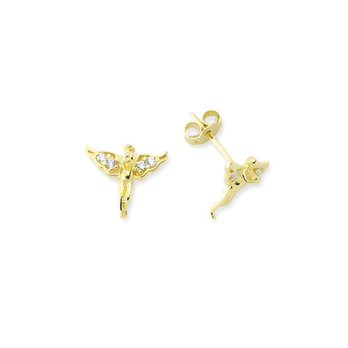 Glorria 14k Solid Gold Angel Earring Glorria 14k Solid Gold Angel Earring