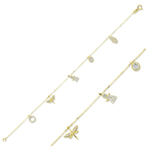 Glorria 14k Solid Gold Luck Bracelet Glorria 14k Solid Gold Luck Bracelet