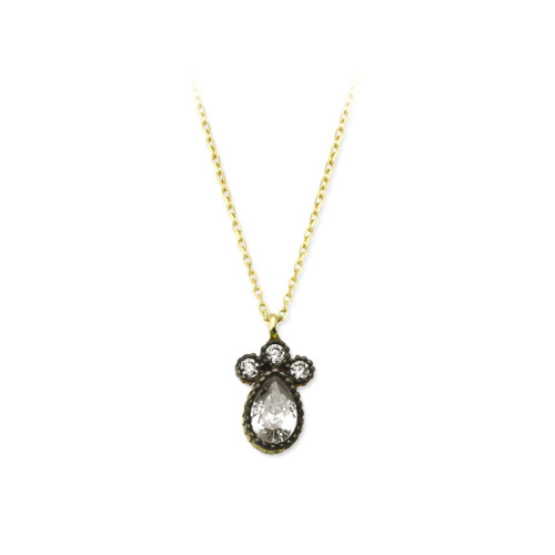 Glorria 14k Solid Gold Drop Necklace Glorria 14k Solid Gold Drop Necklace