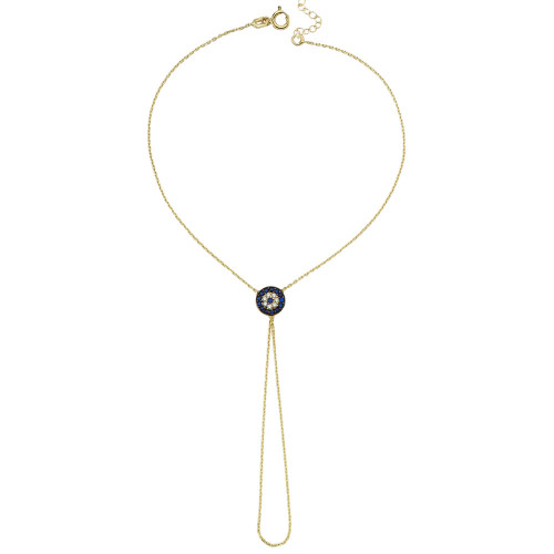 Glorria 14k Solid Gold Evil Eye Shahmaran Bracelet Glorria 14k Solid Gold Evil Eye Shahmaran Bracelet