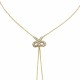 Glorria 14k Solid Gold Bow Shahmaran Bracelet