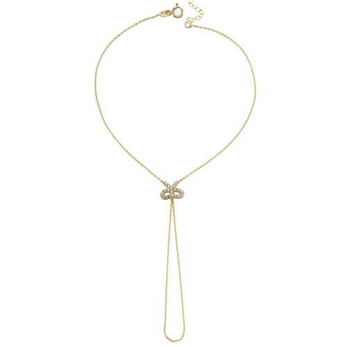 Glorria 14k Solid Gold Bow Shahmaran Bracelet Glorria 14k Solid Gold Bow Shahmaran Bracelet