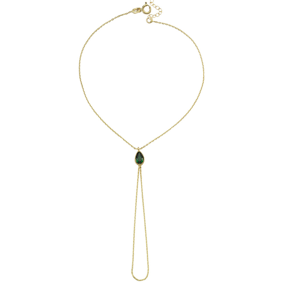 Glorria 14k Solid Gold Drop Shahmaran Bracelet