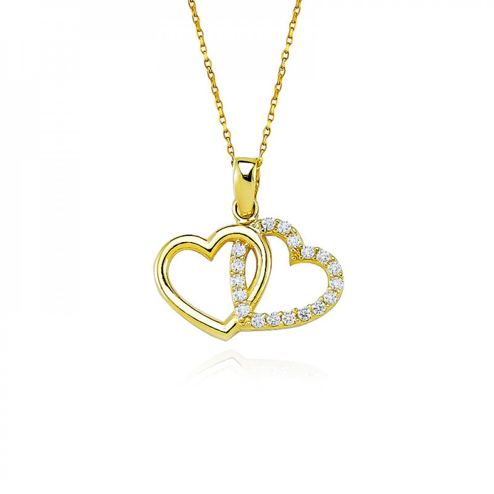 Glorria 8k Solid Gold Heart Necklace - GIFT SET
